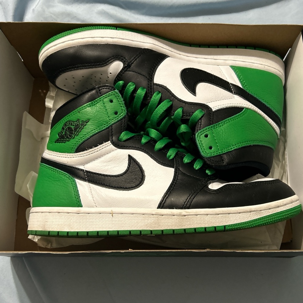 Jordan Green and Black Sneakers